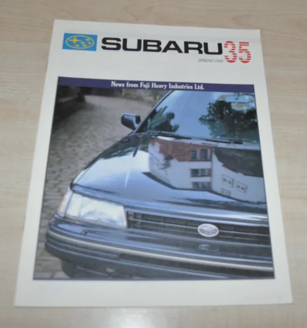 1991 Subaru 35 Magazine Fuji Heavy Industries Brochure Prospekt ENG