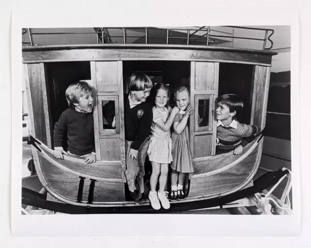 1980s San Francisco CA Wells Fargo Museum Stagecoach Children Vintage Photo