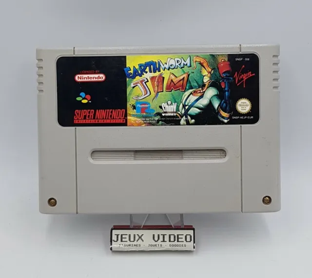 Earthworm Jim Super Nintendo SNES PAL Version