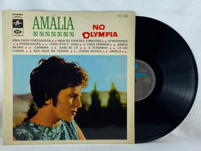 AMALIA RODRIGUES - Amalia no Plympia - COLUMBIA LP Portugal Fado Vinyl