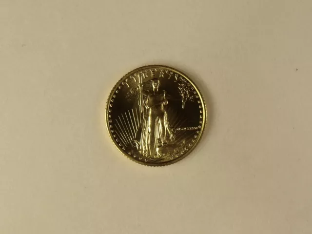 1986 1/10 Oz Gold American Eagle Mcmlxxxvi $5.00 Gold Coin #2