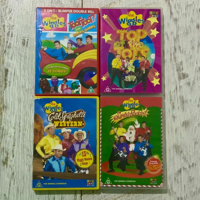 THE WIGGLES (4) DVD Bundle Santa rocks top of the Tots ORIGINAL CAST ...