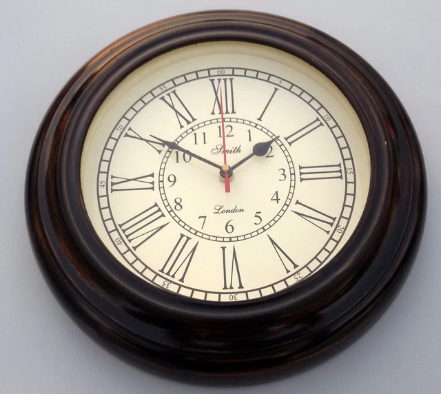 Holz Smith London Schiffs Vintage Büro Heim Dekorativ Wanduhr Working