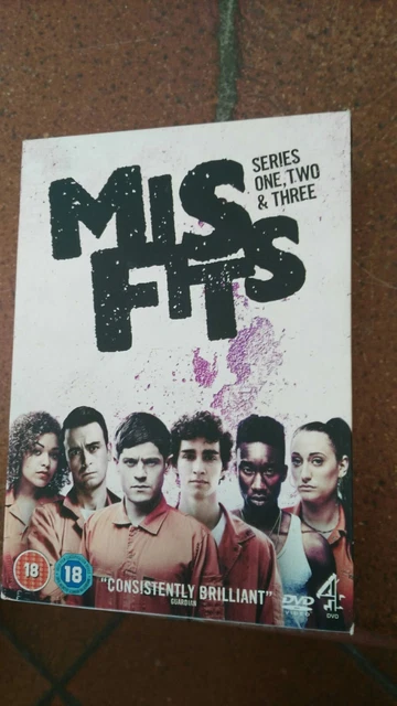 MISFITS SERIES ONE TWO & THREE  con cofanetto IN INGLESE USATO MOLTO BUONI
