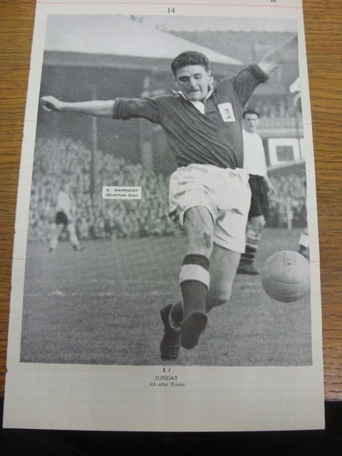 AUTOGRAFO CALCIO ANNI '50 Roy Warhurst (firma sbiadita) Birmingham