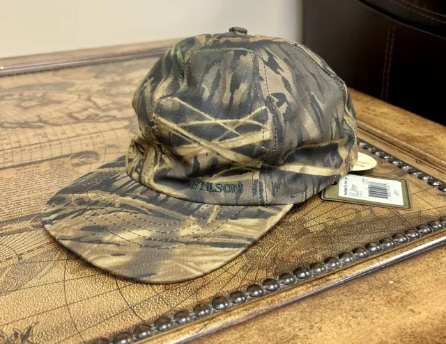 FILSON X MOSSY Oak Tin Cloth Wildfowl Hat 20078587 ShadowGrass