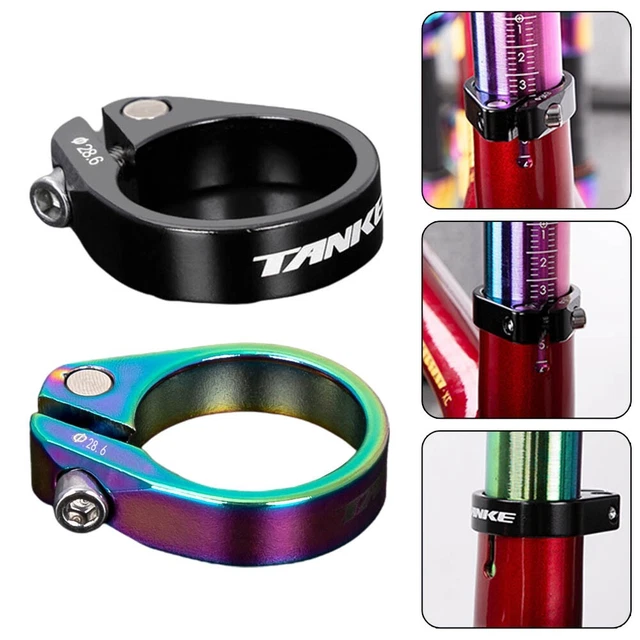 TANKE MTB Road Bike Aluminum Alloy Seat Post Clamp 28.6mm Bicycle Seatpost Clamp
