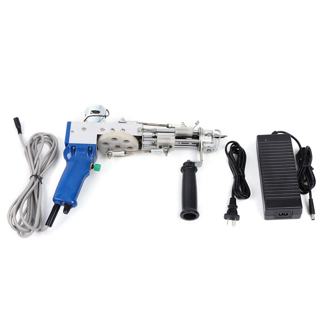 EU-Steck Elektrisch Cut Pile Schnitt Carpet Weaving Machine Hand Tufting Gun Rug