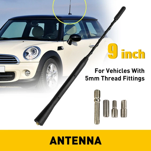 9" Universal Car Antenna Radio AM/FM Antena Roof Mast Long Whip Replacement EOA