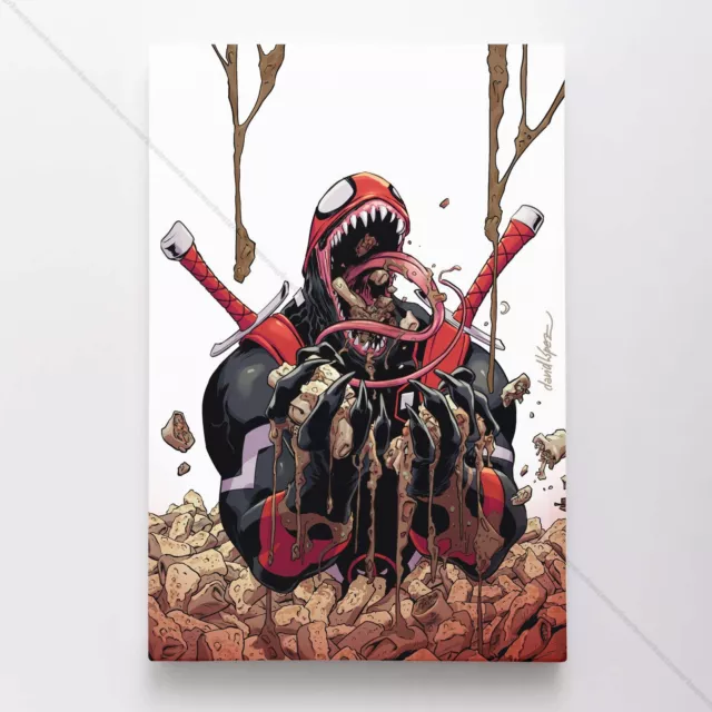 Venom Poster Canvas Venomized Deadpool Comic Book Art Print #3