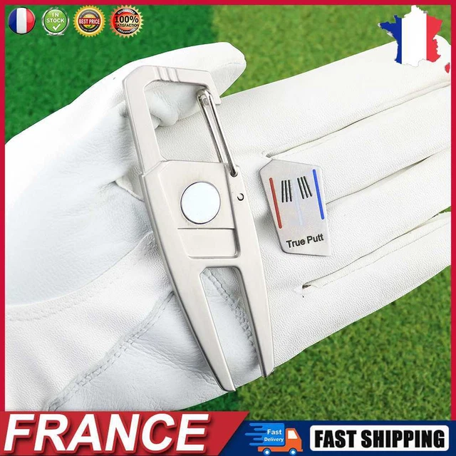 Golf Divot Repair Tool Golf Pitchfork Putting Green Fork Training Aids (Silver)