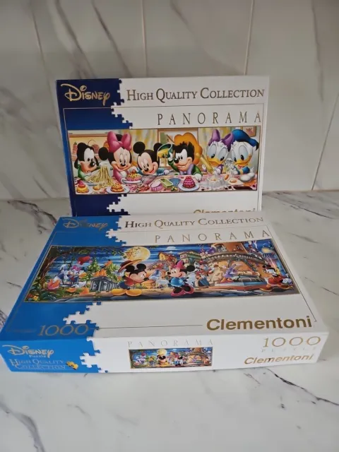 2 x 1000 piece jigsaw puzzles Clementoni Disney Flowershop & Disney Babies