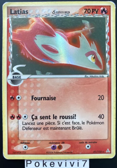 Carte Pokemon LATIAS 21/110 Holo Bloc EX Fantômes Holon FR