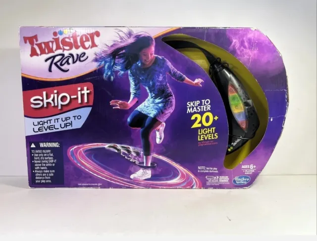 Twister Rave Skip It Electronic Light Up Jump Hop Party Game Hasbro Game Outdoor