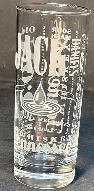 JACK DANIELS DISTILLERY  Old No 7 Brand Tennessee Whiskey 6" Highball Glass