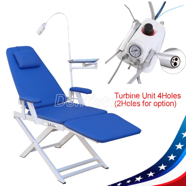 Dental Chair LED Clod Light /Portable Dental Turbine Unit 3Way Syringe 4Holes
