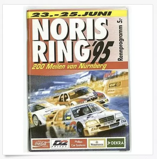 Rennprogramm 200 Meilen von Nürnberg 1995 " Norisring "