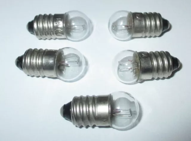 Ersatzlampen  E10 - Sockel   19V  -  5 Stück   NEU