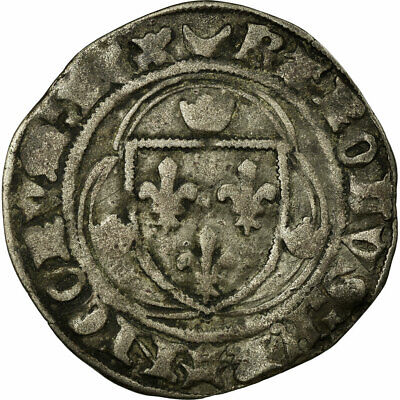 [#56687] Coin, France, Blanc à la couronne, Châlons-Sur-Marne, VF, Silver