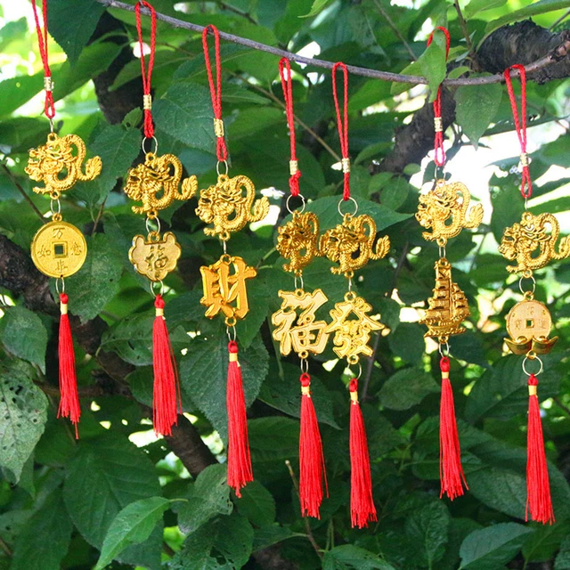CHINESE DRAGON PENDANT New Year 2024 Zodiac Lucky Hanging Ornament 8.