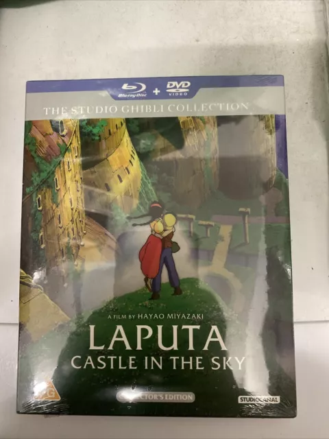 Laputa Castle in the Sky (Studio Ghibli) Collector's  NEW SEALED BLU RAY & DVD