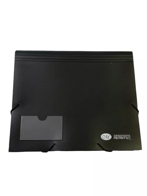Organizador de acordeón Creative Memories Black File Mate álbum de recortes