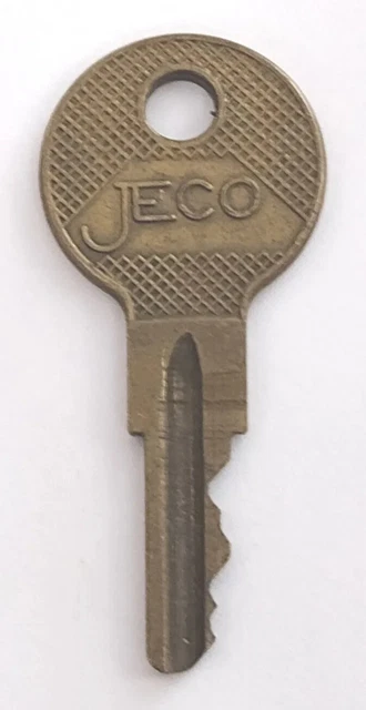 Cerradura de repuesto vintage Key JECO National B 1 Cleveland O Appx 1-7/8