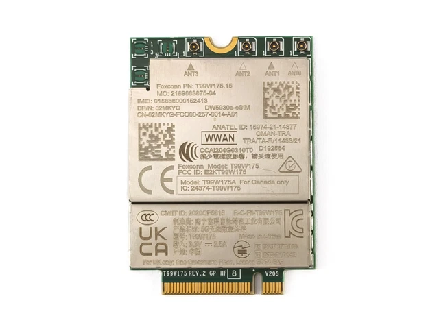 DELL WIRELESS DW5930E-ESIM WWAN 5G Mobile Broadband Module T99W175 ...