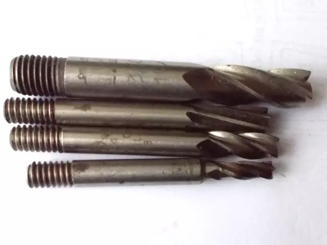 END MILLS  JOB LOT 4 OFF    3/16" 1/4"  3/8" Dia