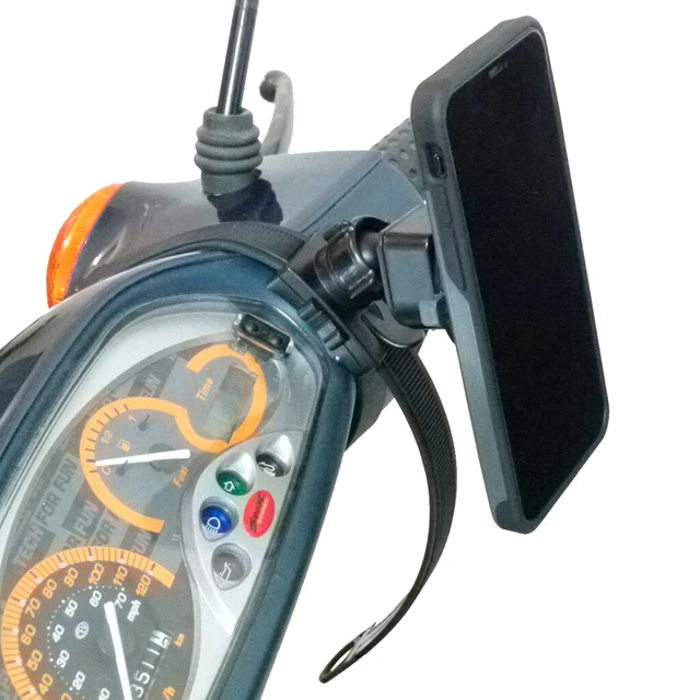 Scooter - Moped Collar Mounting Bracket & TiGRA Fitclic NEO Lite Case for Huawei Mate 30 Pro (sku 51561)