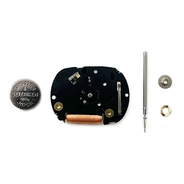 KVSERT 2X Pièce de Rechange Accessoire de Réparation de Mouvement de Remplacement de Montre Quartz avec Tige pour RONDune 762