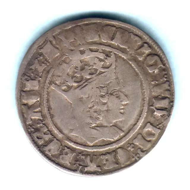 Great Britain. (1505-09) Henry VII - Groat.. MM-Pheon..  Fine - Full Flan