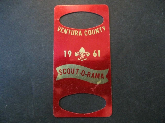 1961 Ventura County Scout-O-Rama BSA metal boy scout neckerchief slide