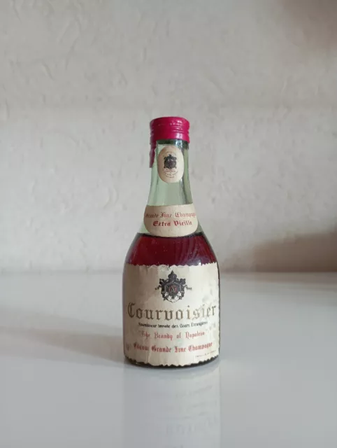 Very old mini bottle cognac Courvoisier Extra vieille 5cl