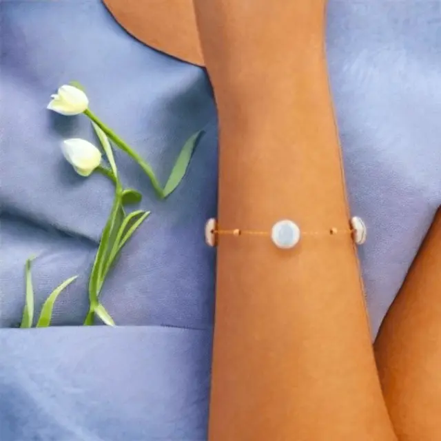 Effy 14kt fresh water pearl bracelet