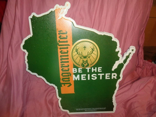 JAGERMEISTER BE THE Meister Bar Tin Sign -New! 19 X 19.5 Inch Cool Rare ...