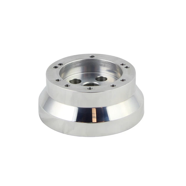 5 & 6 Hole Steering Wheel Polished Short Hub Adapter, Ididit, GM, Chevy