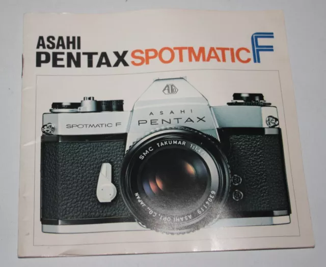 Asahi Pentax Spotmatic F - Manuale utente fotocamera vintage
