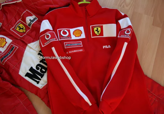 Michael Schumacher Scuderia Ferrari F1 Marlboro personal Pull Over Fila Rare