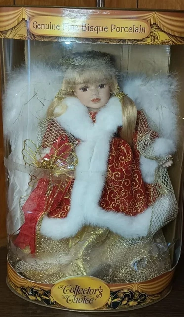 Limited edition Collector’s Choice genuine fine bisque vtg Angel Porcelain Doll