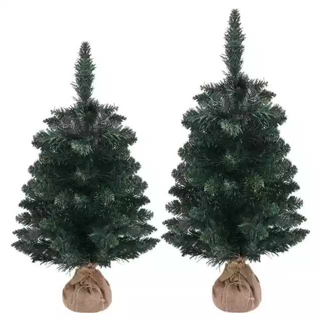 Sapin de Noël Artificiel avec Support PVC Arbre Décoration 60/90 cm