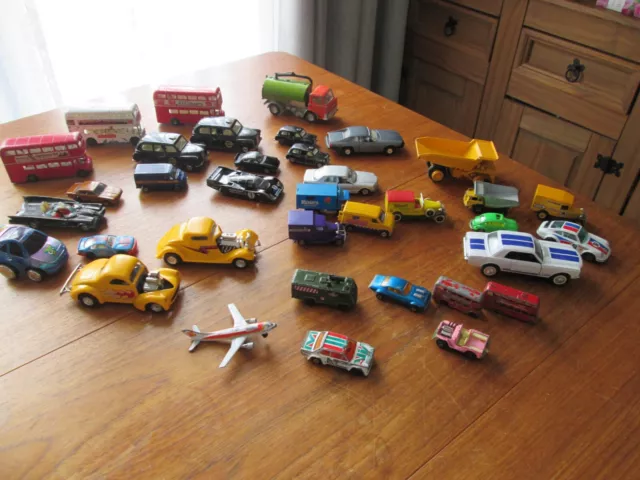 Vintage Matchbox Lesney, Corgi, Dinky & Other Brands Toy Cars, JOBLOT of 36