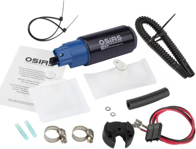 OSIAS New Universal In-Tank offset Inlet EFI 12V Electric Fuel Pump Kit （38mm ）