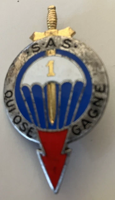 INSIGNE MILITAIRE BREVET de Parachutiste. Fabrication Drago Romainville