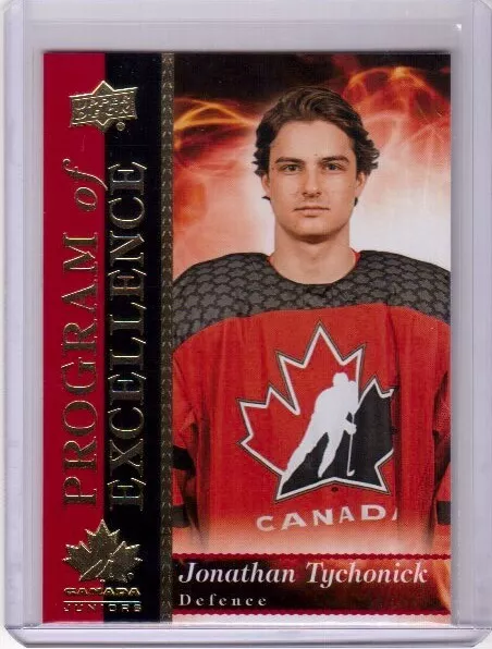 JONATHAN TYCHONICK 18/19 Team Canada Juniors Rookie Program of Excellence #POE-7