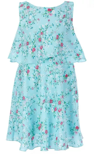 Rare Editions Little Girl's Breezy Summer Ditsy-Floral Popover Dress-Sizse-6X.