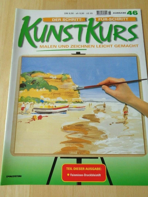 Zeitschrift~Der Schritt-für-Schritt-KUNSTKURS~Malen u.Zeichnen leicht gemacht 46