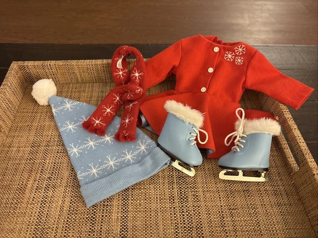 AMERICAN GIRL DOLL Maryellen's Ice Skating Outfit Set Skates Dress