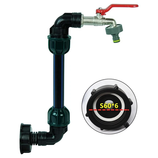 Kit Adattatore Serbatoio Mesh Da 1000 Litri Con Prolunga E Rubinetto 1 4 Di Giro 88591918