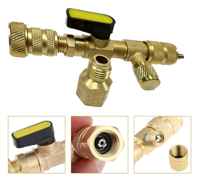HVAC R410A R22 Schrader Valve Core Remover & Installer AC Tool 1/4" & 5/16 Port